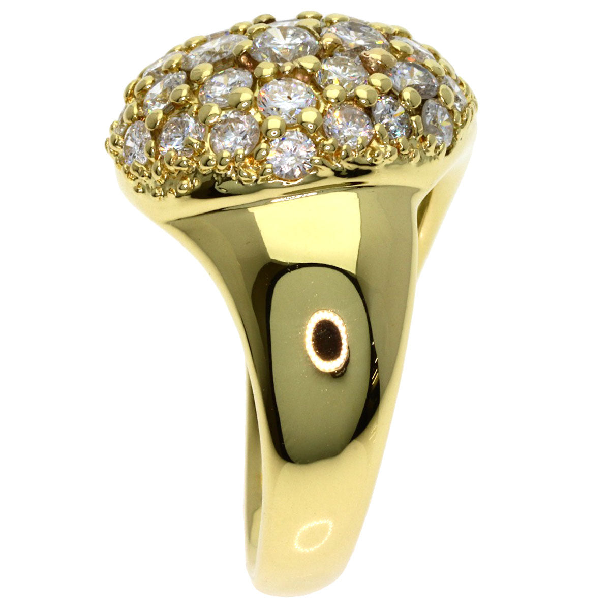 3.61ct Diamond Ring K18 Yellow Gold 13g　Ladies