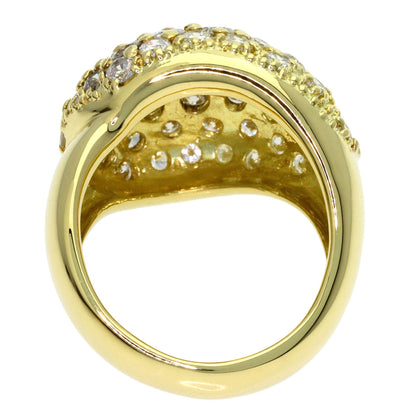 3.61ct Diamond Ring K18 Yellow Gold 13g　Ladies