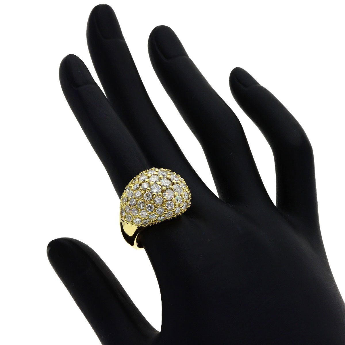 3.61ct Diamond Ring K18 Yellow Gold 13g　Ladies
