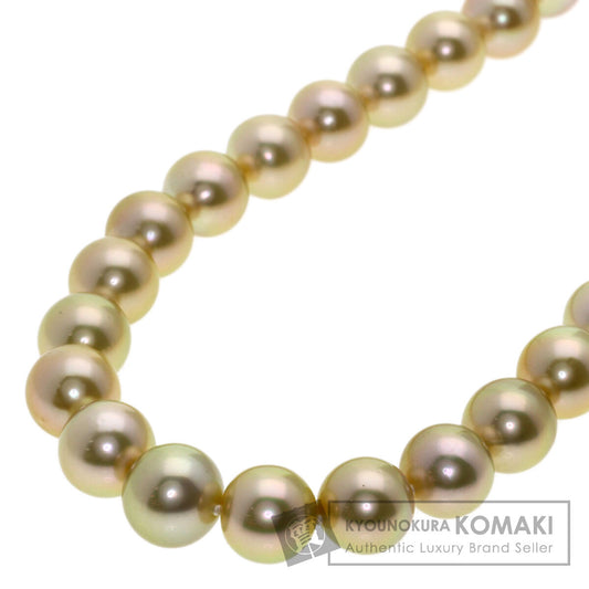 Golden Pearl Pearl South SeaPearl Necklace K18 Yellow Gold 49.3g　Ladies