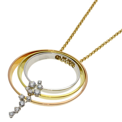 TASAKI Circle Three-Color Diamond Necklace K18 Yellow Gold K18 White GoldLadies [Used]