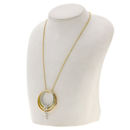 TASAKI Circle Three-Color Diamond Necklace K18 Yellow Gold K18 White GoldLadies [Used]