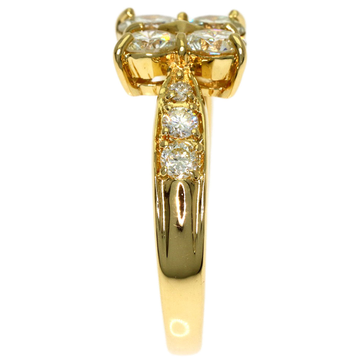 1.04ct Diamond Ring K18 Yellow Gold 2.9g　Ladies