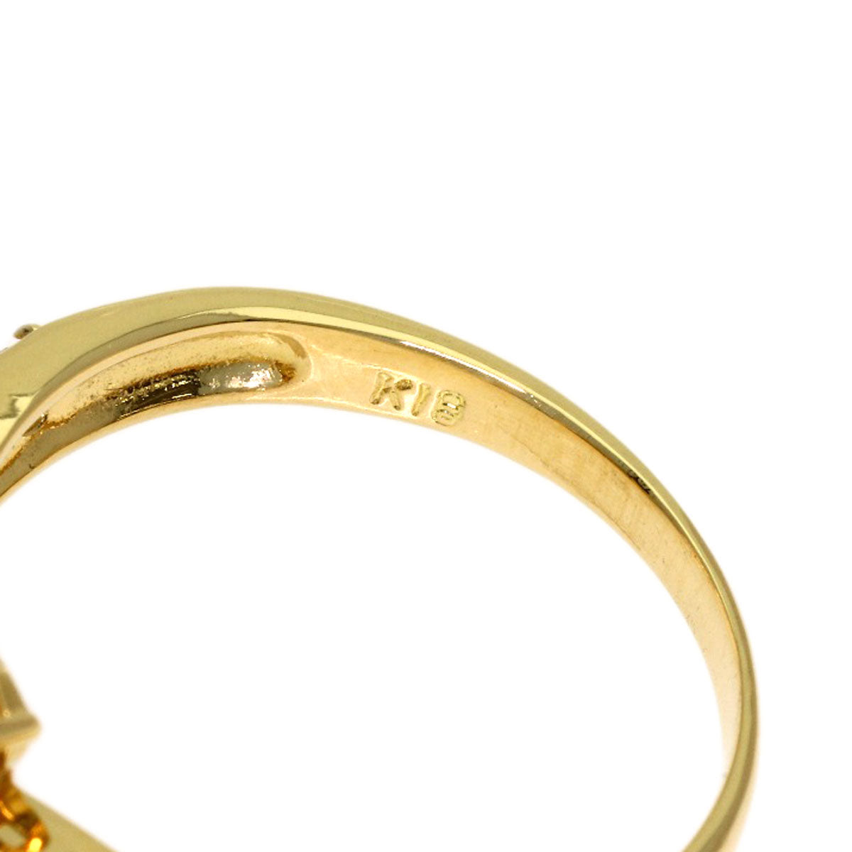 1.04ct Diamond Ring K18 Yellow Gold 2.9g　Ladies