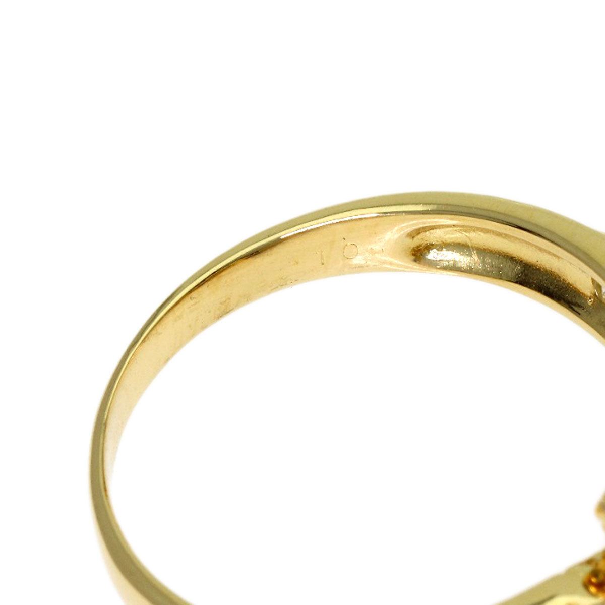 1.04ct Diamond Ring K18 Yellow Gold 2.9g　Ladies