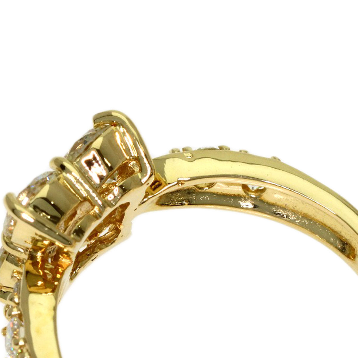 1.04ct Diamond Ring K18 Yellow Gold 2.9g　Ladies