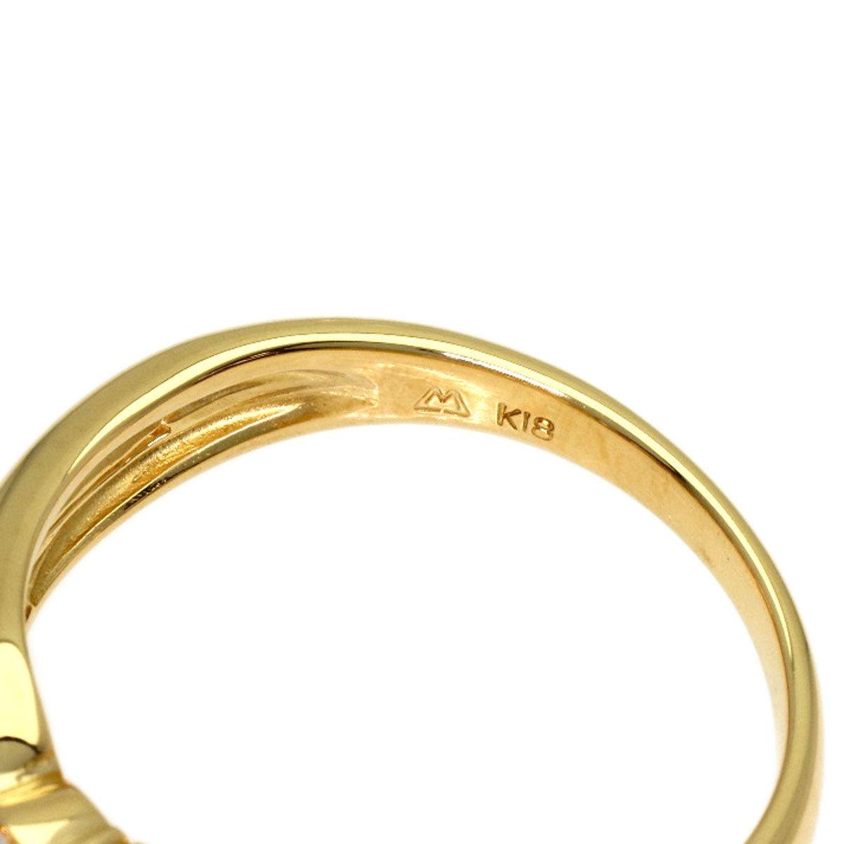 0.3ct Diamond Ring K18 White Gold 2.9g　Ladies