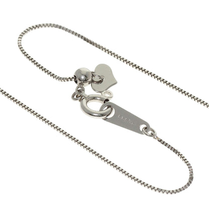 0.15ct Diamond Necklace K18 White Gold PT999 3.4g　Ladies
