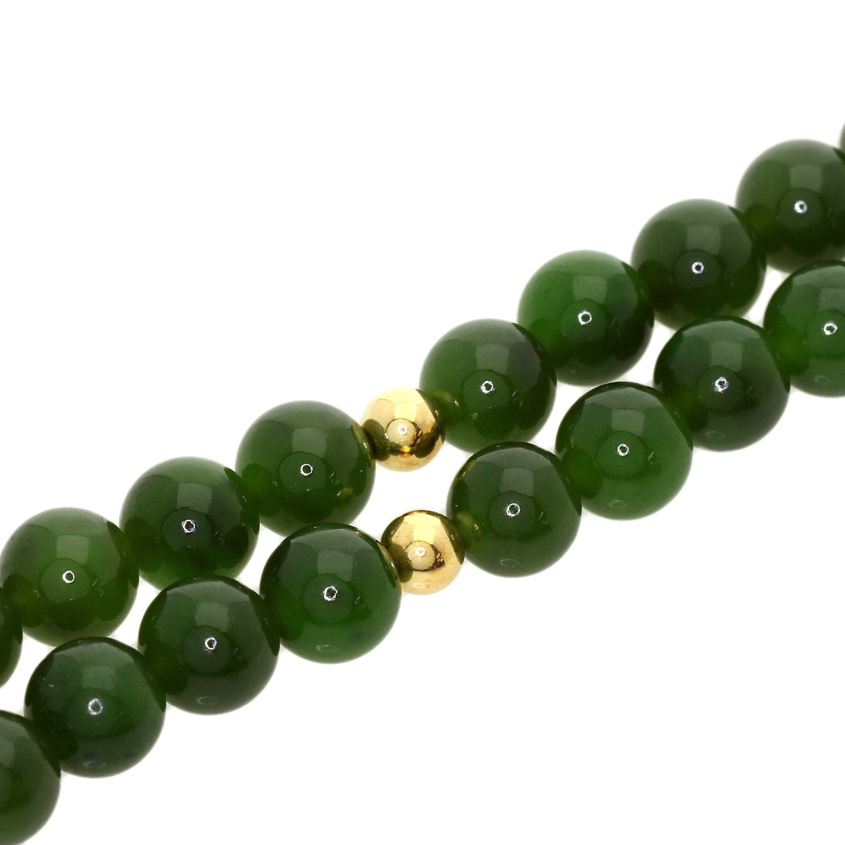Nephrite Lapis Lazuli & Azure stone Necklace K18 Yellow Gold 28.5g　Ladies