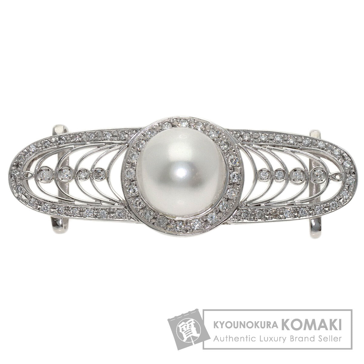 Pearl Pearl Diamond Obi closure Platinum PT900 17.6g　Ladies