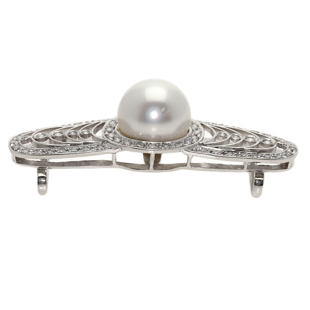 Pearl Pearl Diamond Obi closure Platinum PT900 17.6g　Ladies