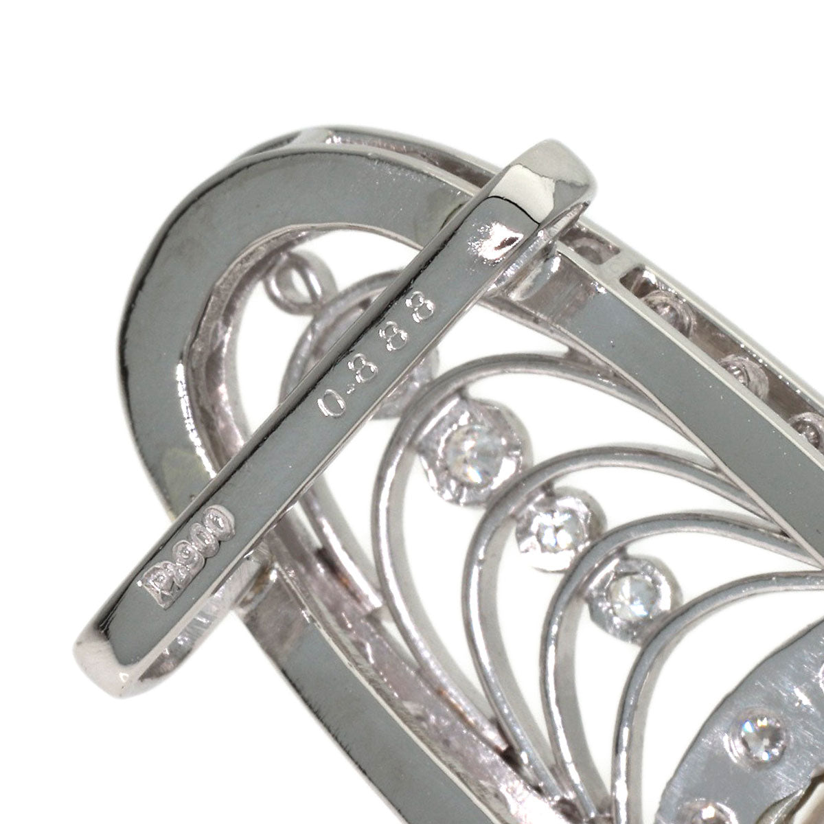 Pearl Pearl Diamond Obi closure Platinum PT900 17.6g　Ladies