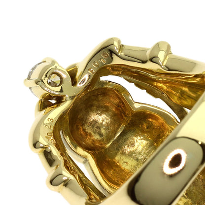 0.335ct Scarab motif multicolor diamond Ring K18 Yellow Gold 27.4g　Ladies