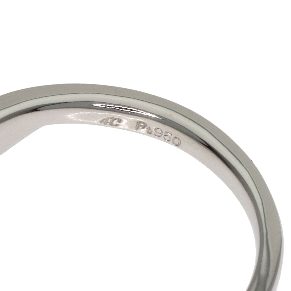 4℃ Diamond Ring Platinum PT950 Ladies [Used]