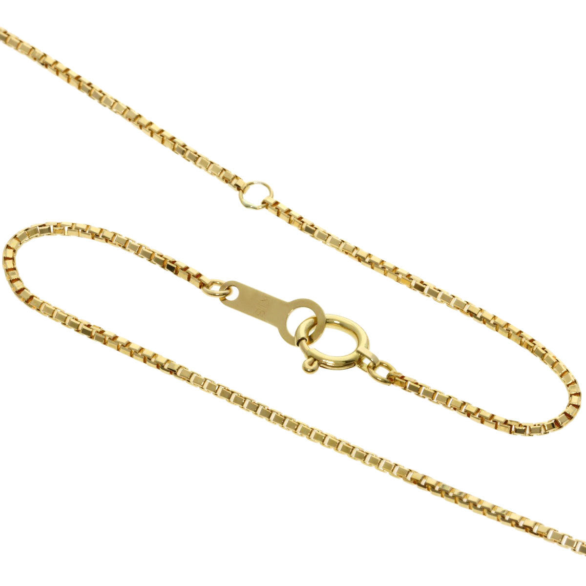 Chain 17.7" Necklace K18 Yellow Gold 4.3g　Ladies