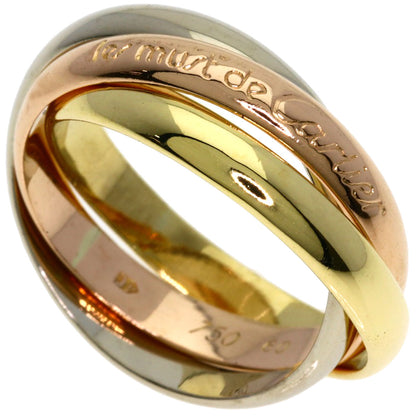 CARTIER Trinity Ring K18 Yellow Gold 18K Pink GoldLadies [Used]