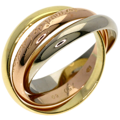 CARTIER Trinity Ring K18 Yellow Gold 18K Pink GoldLadies [Used]