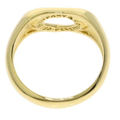 TIFFANY&Co. Open heart Ring K18 Yellow Gold Ladies [Used]