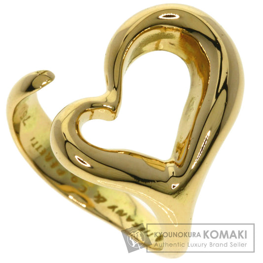 TIFFANY&Co. Open heart Ring K18 Yellow Gold Ladies [Used]