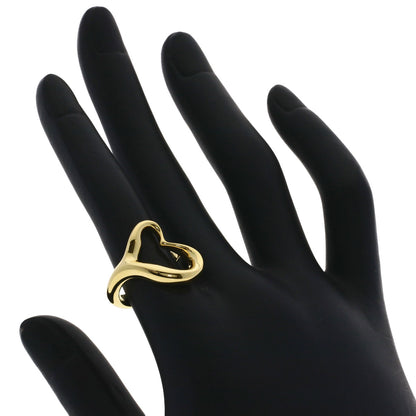 TIFFANY&Co. Open heart Ring K18 Yellow Gold Ladies [Used]