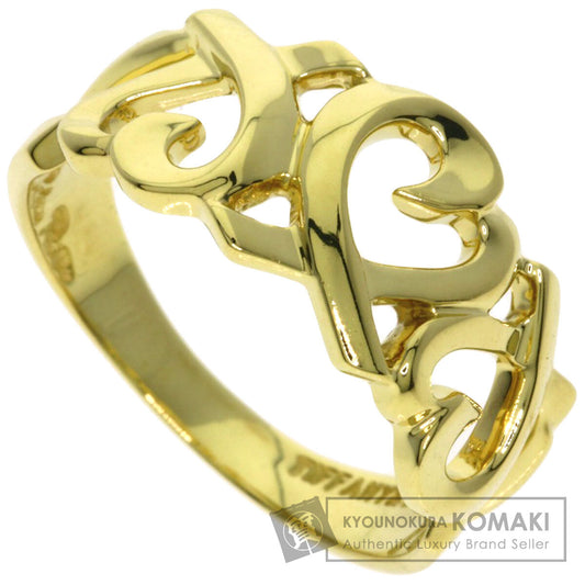 TIFFANY&Co. Triple rubbing heart Ring K18 Yellow Gold Ladies [Used]