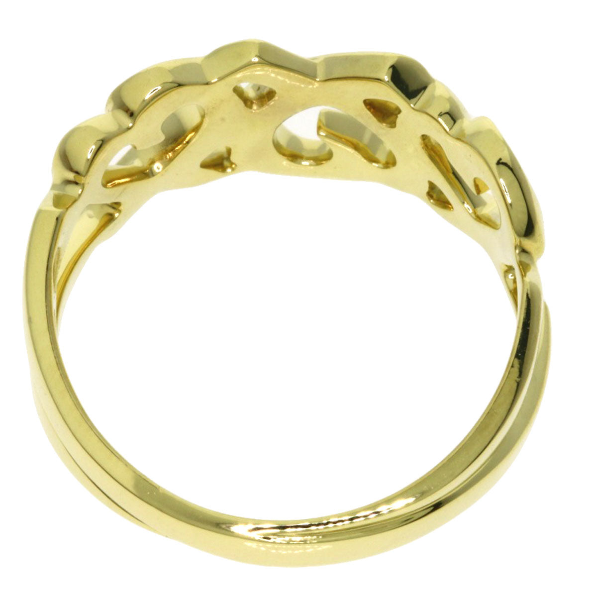 TIFFANY&Co. Triple rubbing heart Ring K18 Yellow Gold Ladies [Used]