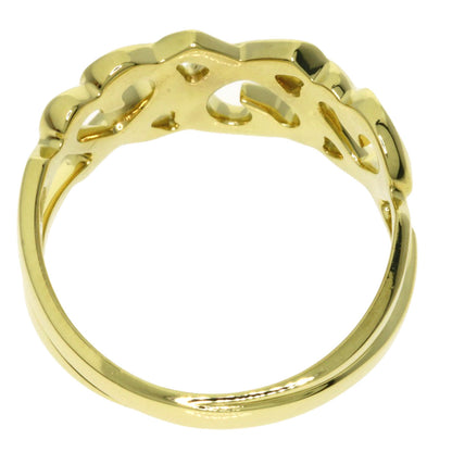TIFFANY&Co. Triple rubbing heart Ring K18 Yellow Gold Ladies [Used]