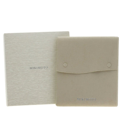 MIKIMOTO Pearl Pearl M Charm Included Long Necklace K18 White Gold Ladies [Used]