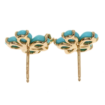 Chaumet Hortensia Eden Turquoise Diamond earring K18 Pink Gold Ladies [Used]