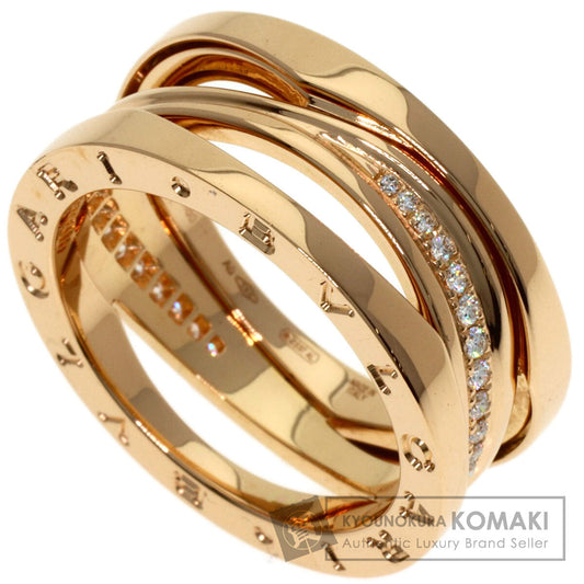 BVLGARI B-zero B-zero1 Legend Diamond #58 Ring K18 Pink Gold Ladies [Used]