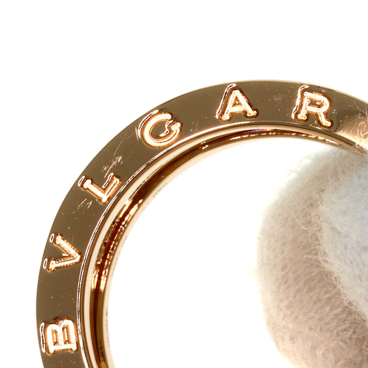 BVLGARI B-zero B-zero1 Legend Diamond #58 Ring K18 Pink Gold Ladies [Used]
