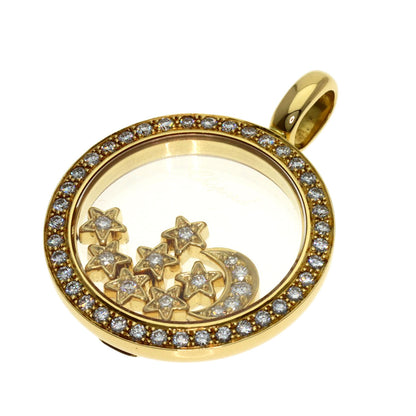 Chopard Moonstar diamond Pendant top K18 Yellow Gold Ladies [Used]