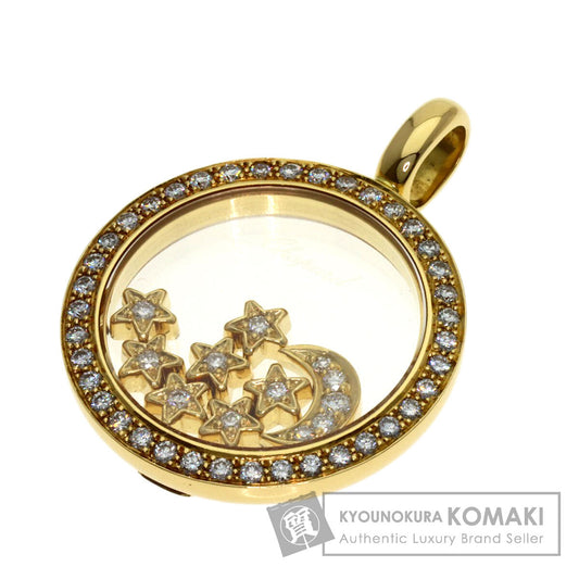 Chopard Moonstar diamond Pendant top K18 Yellow Gold Ladies [Used]