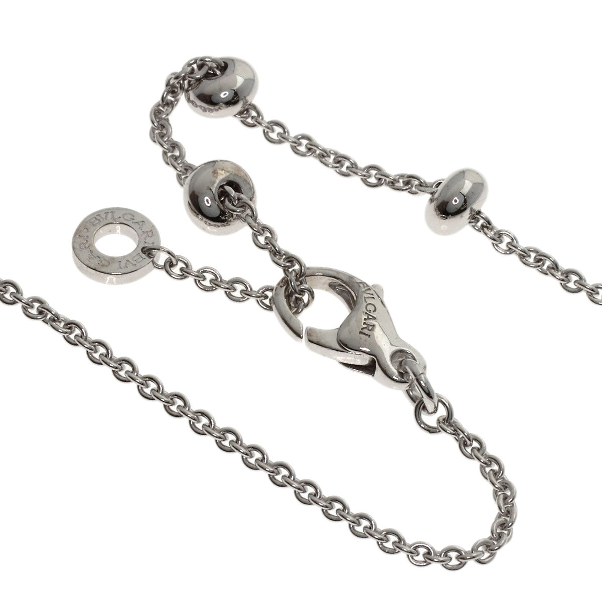 BVLGARI B.zero1 element Necklace K18 White Gold Ladies [Used]