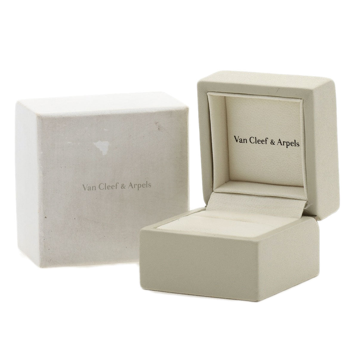 Van Cleef & Arpels Pure Alhambra Mother of Pearl #52 Ring K18 White Gold Ladies [Used]