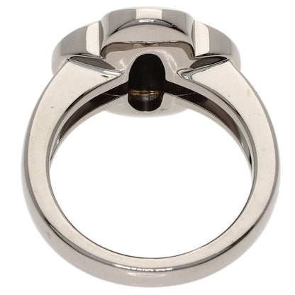 Van Cleef & Arpels Pure Alhambra Mother of Pearl #52 Ring K18 White Gold Ladies [Used]