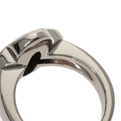 Van Cleef & Arpels Pure Alhambra Mother of Pearl #52 Ring K18 White Gold Ladies [Used]