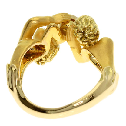 Carrera y Carrera Angel Duo Scroy Diamond Ring K18 Yellow Gold Ladies [Used]