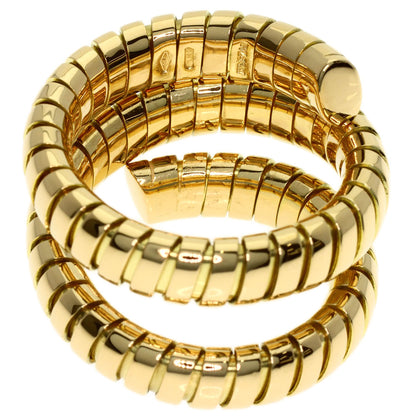 BVLGARI Tubogas Ring K18 Yellow Gold Ladies [Used]