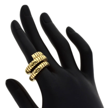 BVLGARI Tubogas Ring K18 Yellow Gold Ladies [Used]