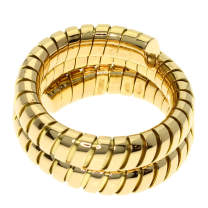 BVLGARI Tubogas Ring K18 Yellow Gold Ladies [Used]