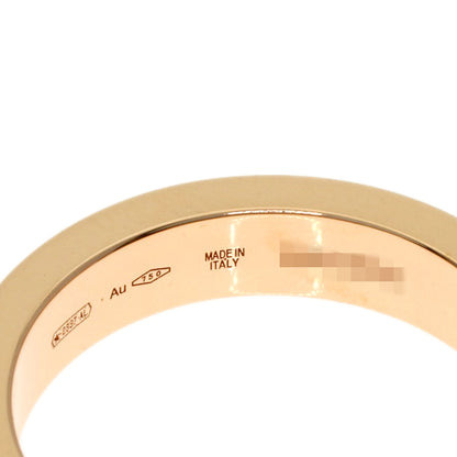 BVLGARI Double Logo Diamond Ring K18 Pink Gold Ladies [Used]