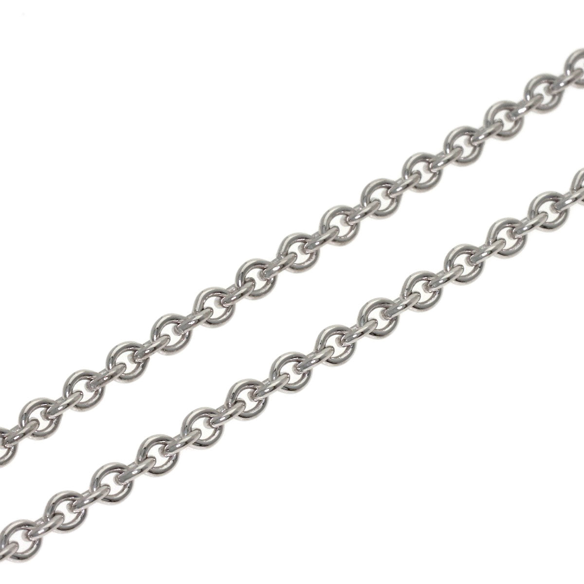 CARTIER Forsa Chain 16.5" Necklace K18 White Gold Ladies [Used]
