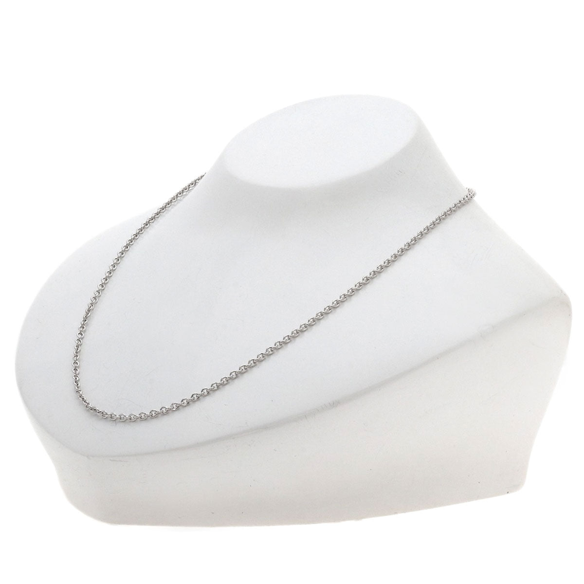 CARTIER Forsa Chain 16.5" Necklace K18 White Gold Ladies [Used]