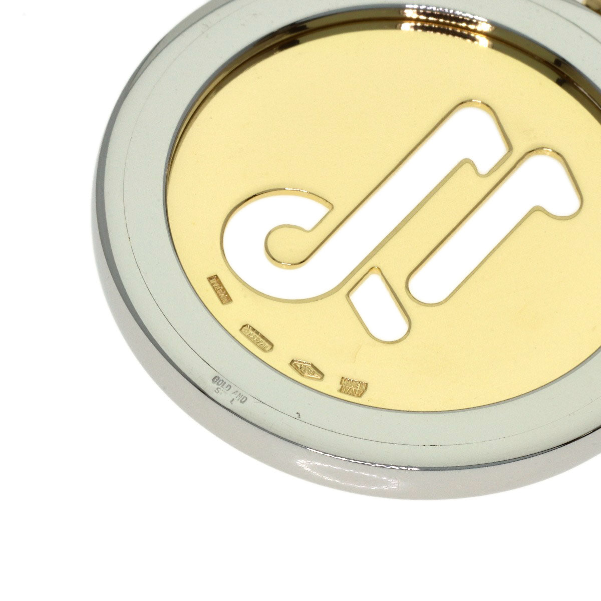 BVLGARI Tondo Capricorn Necklace K18 Yellow Gold Stainless SteelLadies [Used]