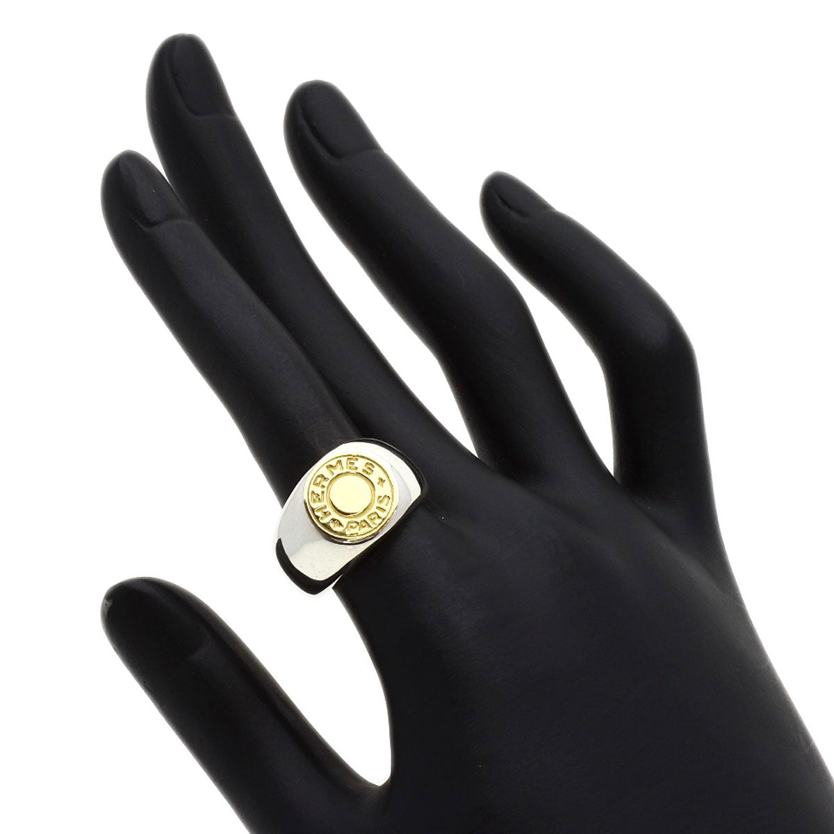 HERMES Serie Cru de Sel Ring K18 Yellow Gold SVLadies [Used]