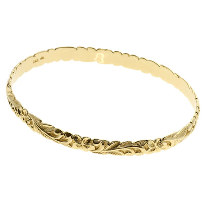 Maui Divers Hawaiian Bracelet K14 Yellow Gold 15g　Ladies