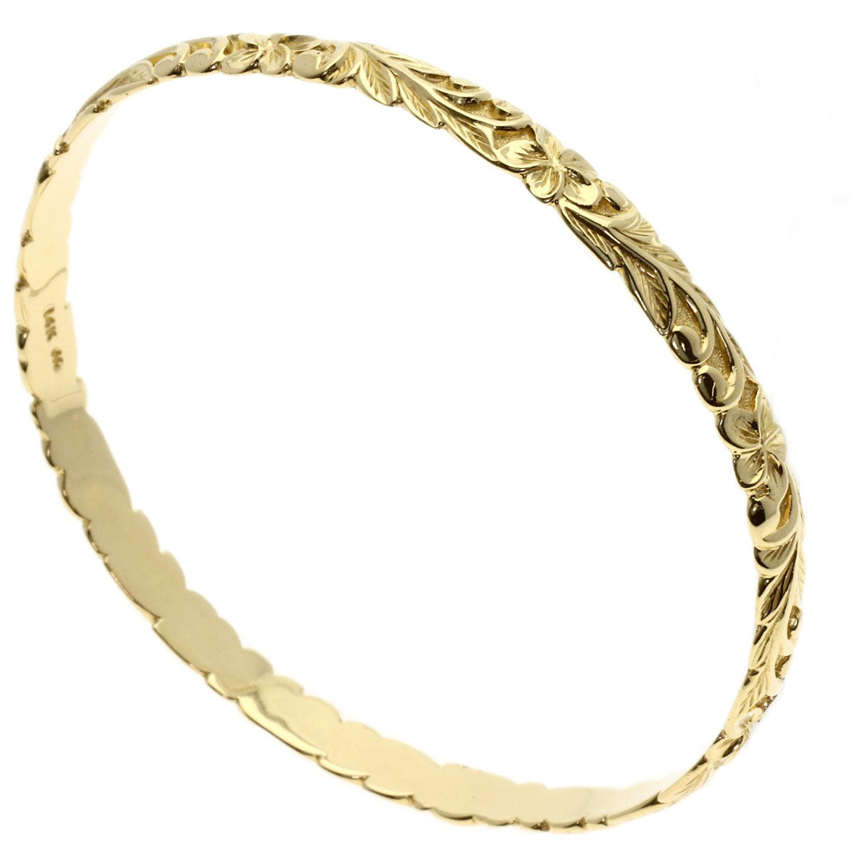 Maui Divers Hawaiian Bracelet K14 Yellow Gold 15g　Ladies