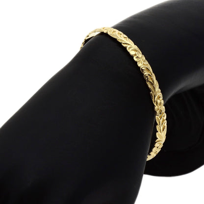 Maui Divers Hawaiian Bracelet K14 Yellow Gold 15g　Ladies