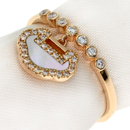 Qeelin Petite UE Diamond Ring K18 Pink Gold Ladies [Used]